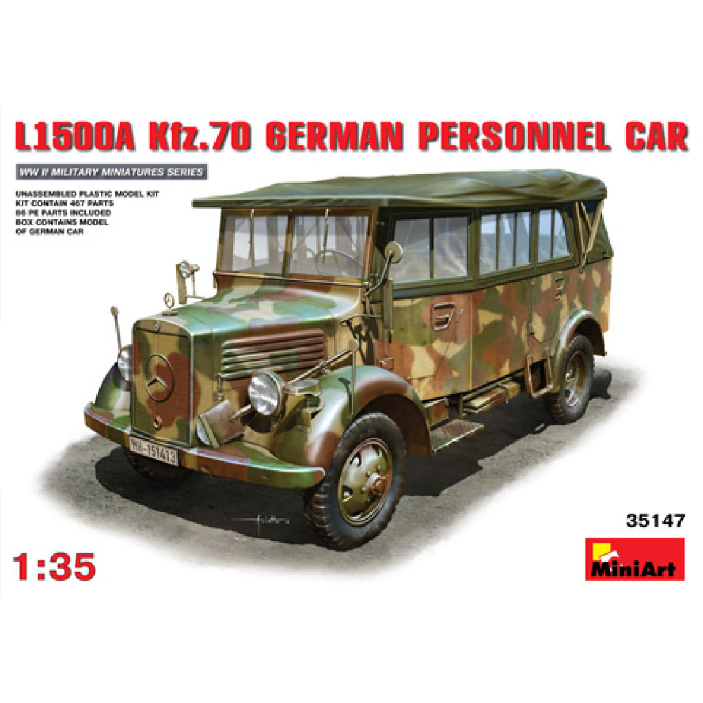 L1500A (Kfz.70) Німецький армійський автомобіль  1/35 MiniArt 35147