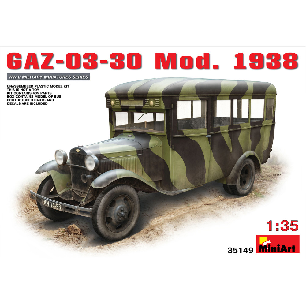 Збірна модель ГАЗ 03-30 Обр. 1938 г.  1/35 MiniArt 35149