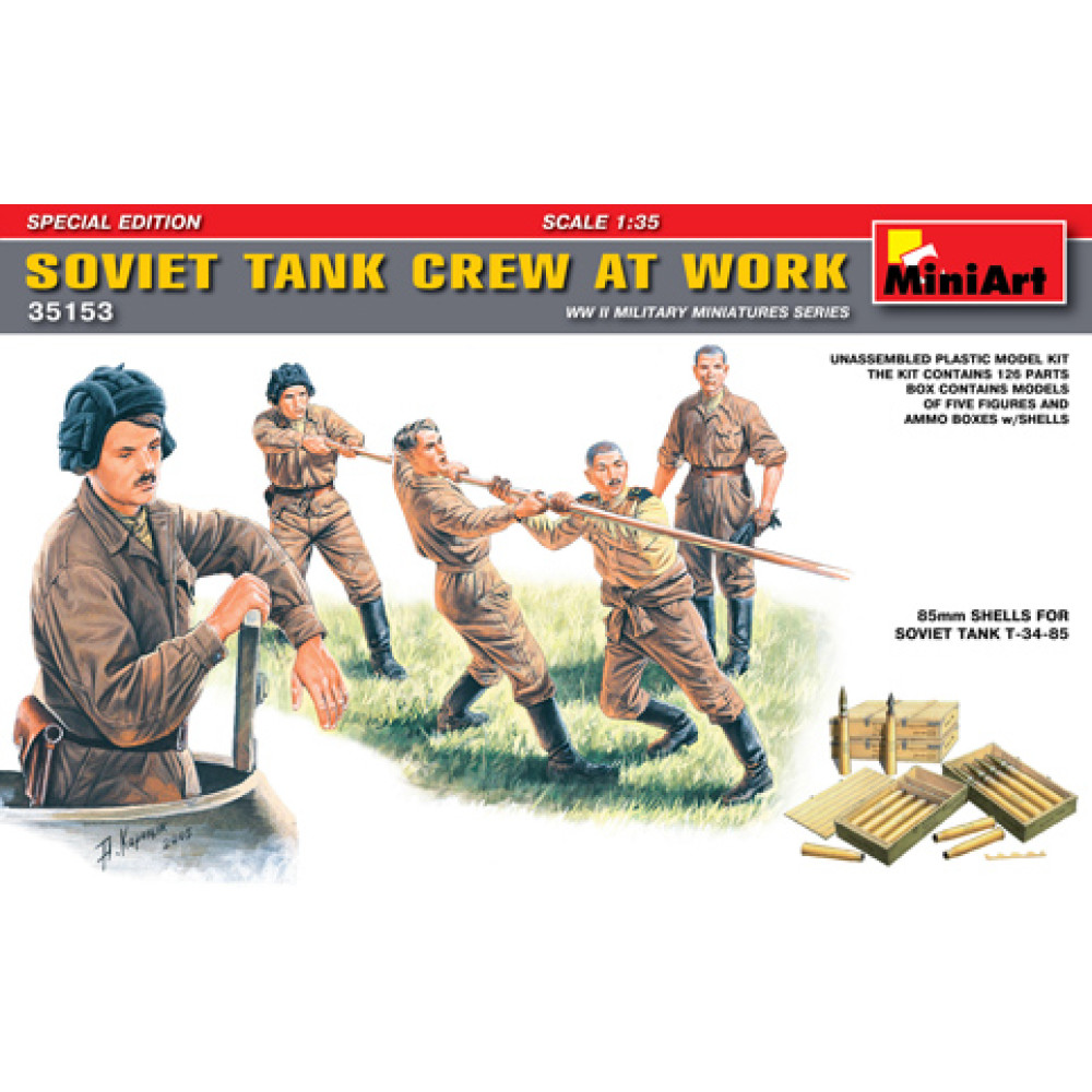 Soviet Tank Crew at Work 1/35 MiniArt 35153