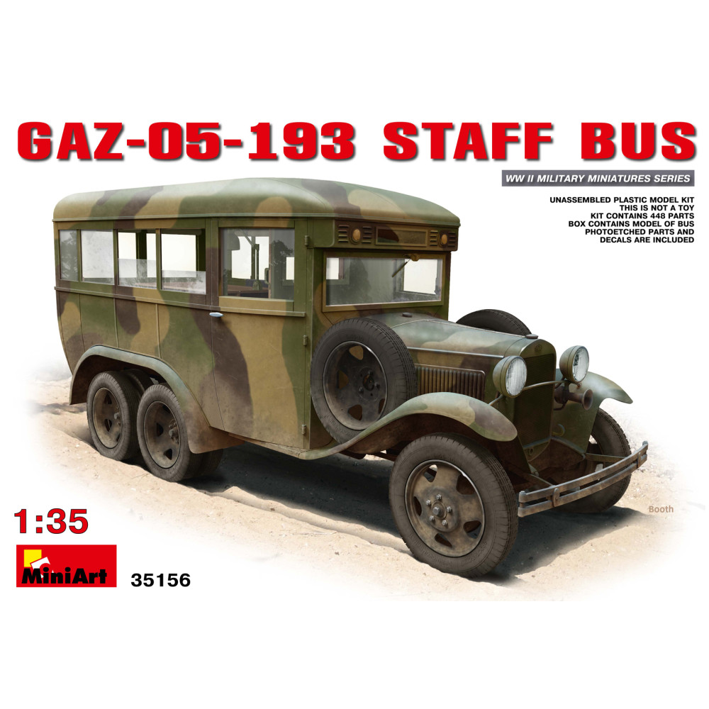 Штабний автобус ГАЗ-05-193 1/35 MiniArt 35156 Штабний автобус ГАЗ-05-193 1/35 MiniArt 35156