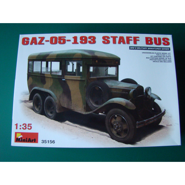 Штабний автобус ГАЗ-05-193 1/35 MiniArt 35156