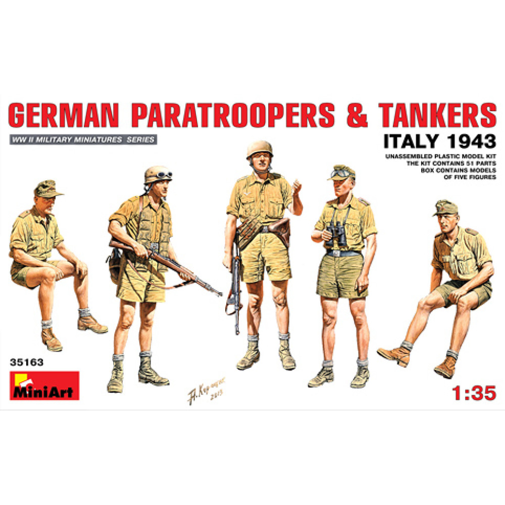 Німецькі десантники і танкісти (Італія 1943р.) 1/35 MiniArt 35163