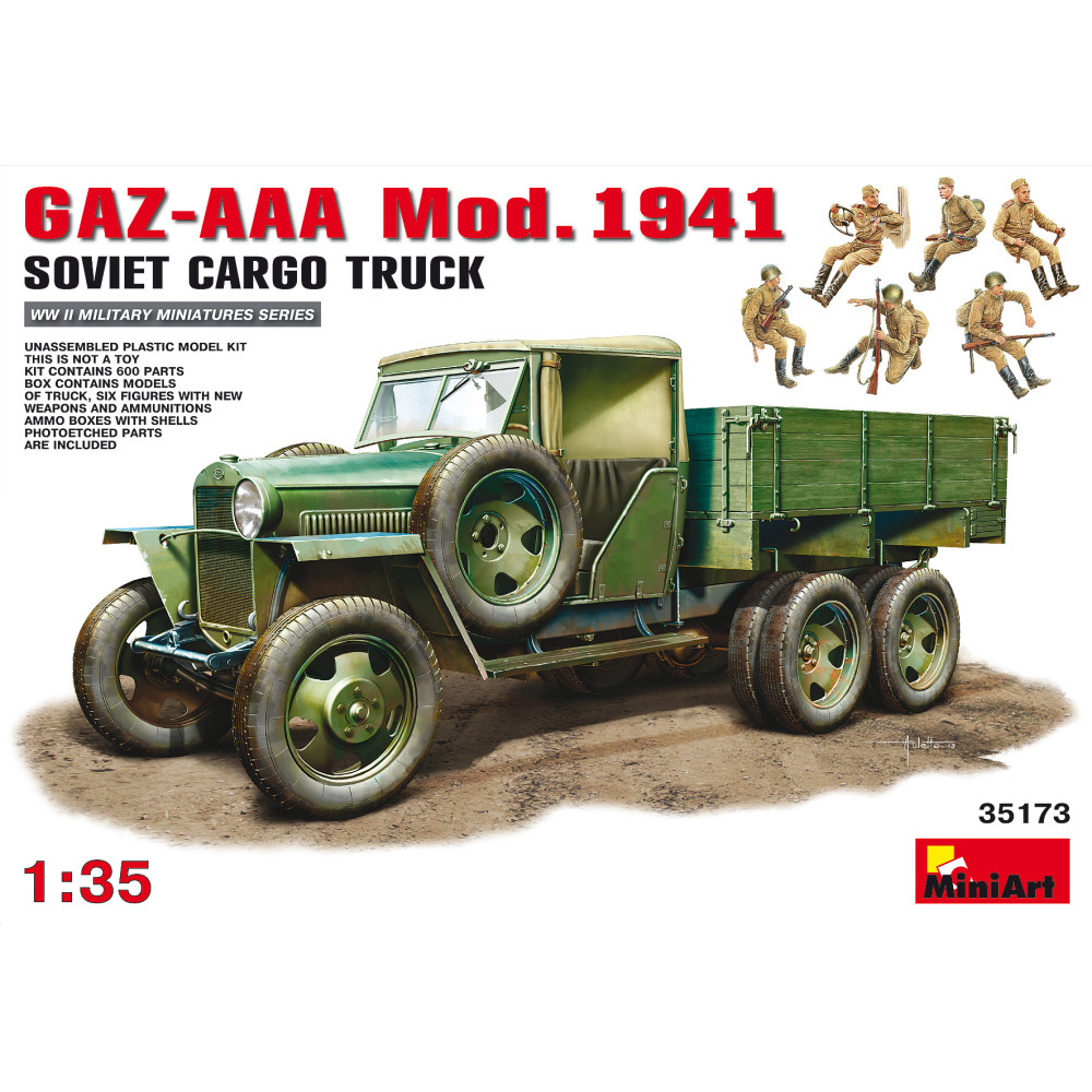 Радянський вантажний автомобіль ГАЗ-ААА Випуску 1941р. з екіпажем 1/35 MiniArt 35173