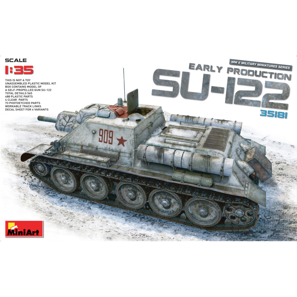 СУ-122 Ранніх випусків без інтер'єру 1/35 MiniArt 35181 СУ-122 Ранніх випусків без інтер'єру 1/35 MiniArt 35181