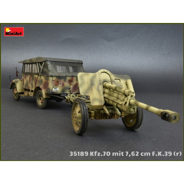 Армійський автомобіль Kfz.70 з гарматою 7,62 cm F.K. 39 (r) 1/35 MiniArt 35189