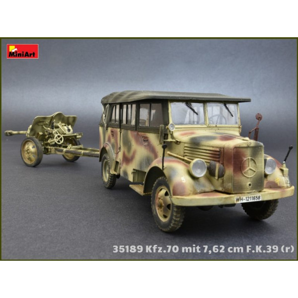 Армійський автомобіль Kfz.70 з гарматою 7,62 cm F.K. 39 (r) 1/35 MiniArt 35189