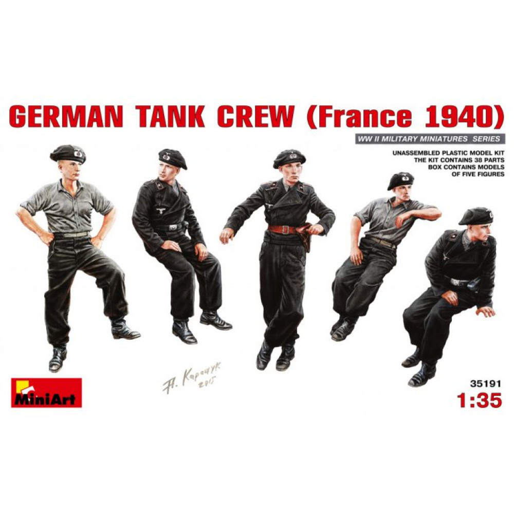 German Tank Crew (France 1940)  1/35 MiniArt 35191