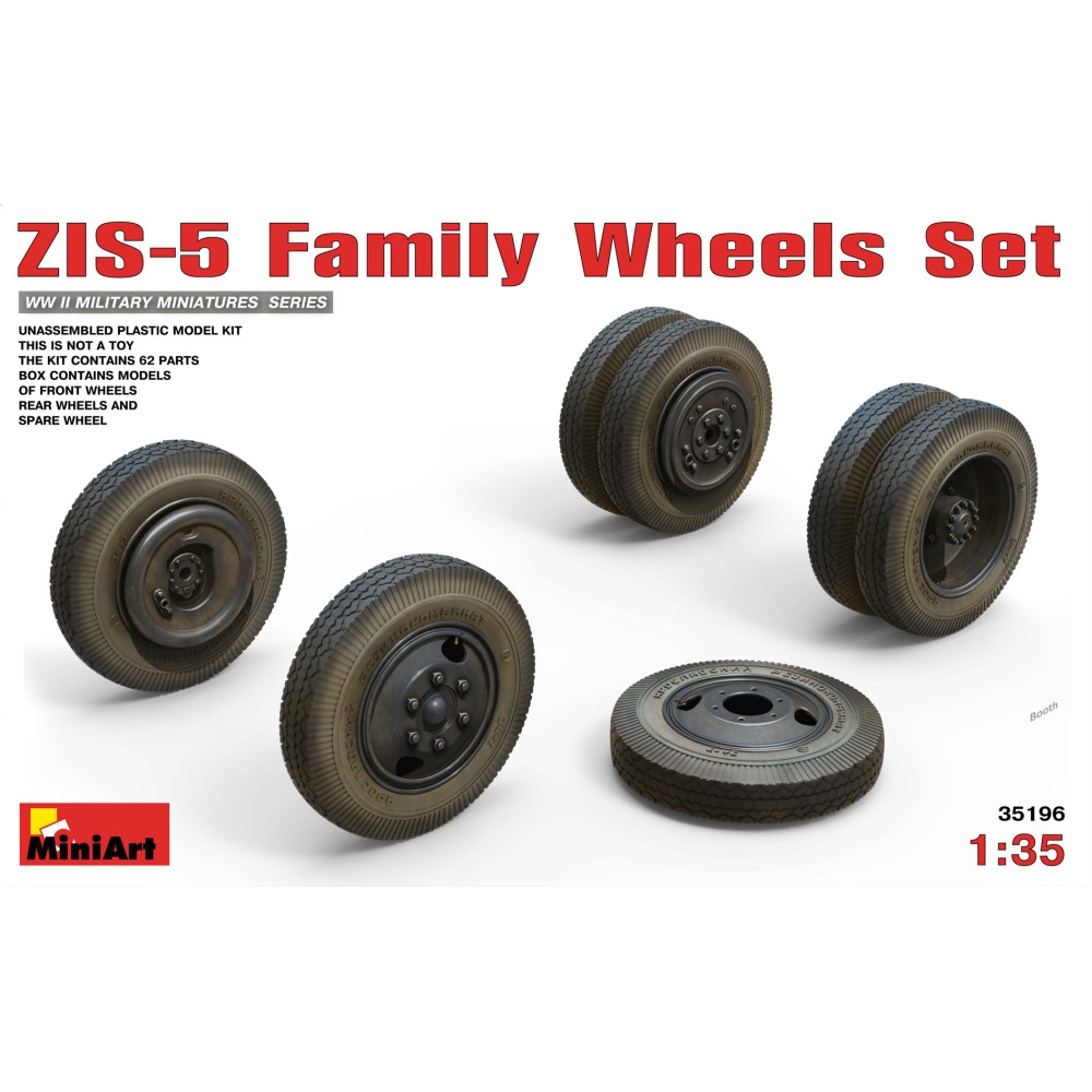 ZIS-5 Family Wheels Set 1/35 MiniArt 35196