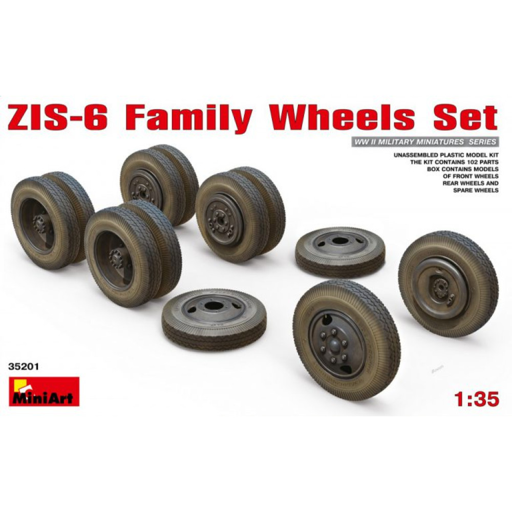 ZIS-6 Family Wheels Set 1/35 MiniArt 35201