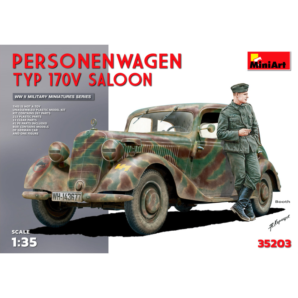 Німецький автомобіль Тип 170В Седан 1/35 MiniArt 35203 Німецький автомобіль Тип 170В Седан 1/35 MiniArt 35203