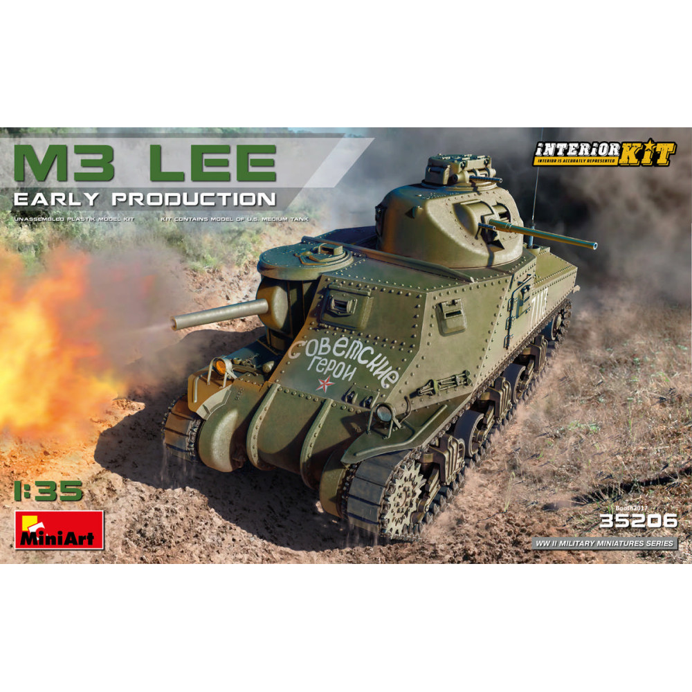 M3 Lee, раннього випуску з інтер'єром 1/35 MiniArt 35206