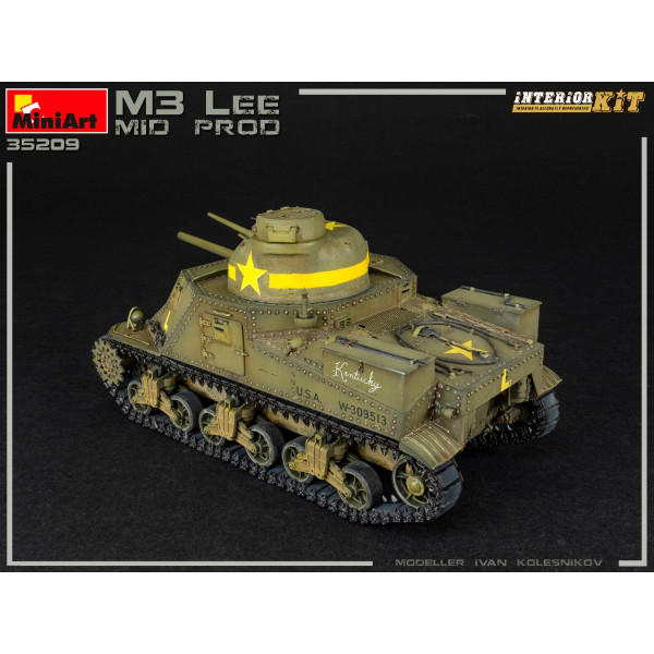 Американський середній танк M3 Lee Mid. Production з інтер'єром 1/35 MiniArt 35209