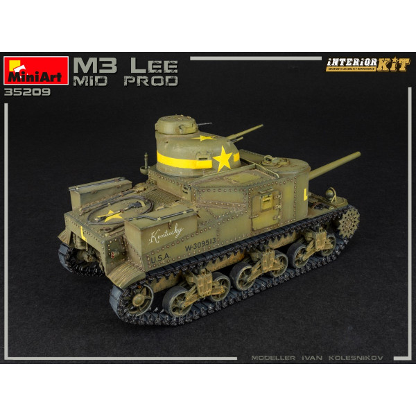 Американський середній танк M3 Lee Mid. Production з інтер'єром 1/35 MiniArt 35209