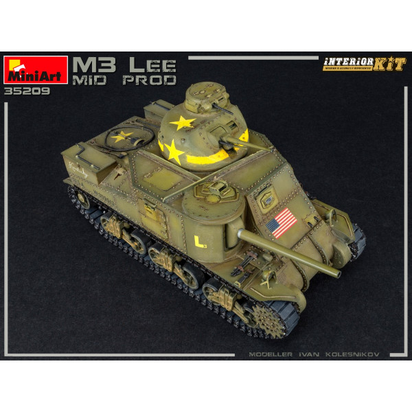 Американський середній танк M3 Lee Mid. Production з інтер'єром 1/35 MiniArt 35209