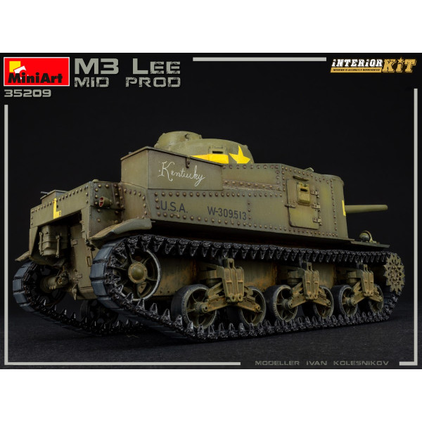Американський середній танк M3 Lee Mid. Production з інтер'єром 1/35 MiniArt 35209