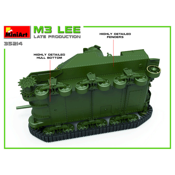 Американський середній танк M3 Lee (пізнього випуску) 1/35 MiniArt 35214