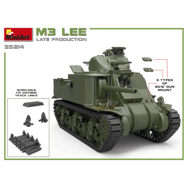 Американський середній танк M3 Lee (пізнього випуску) 1/35 MiniArt 35214