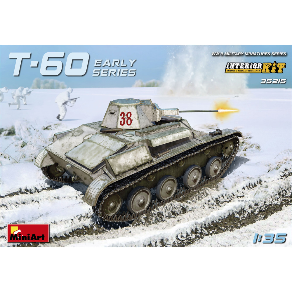 T-60 Радянський легкий танк ранніх випусків  1/35 MiniArt 35215