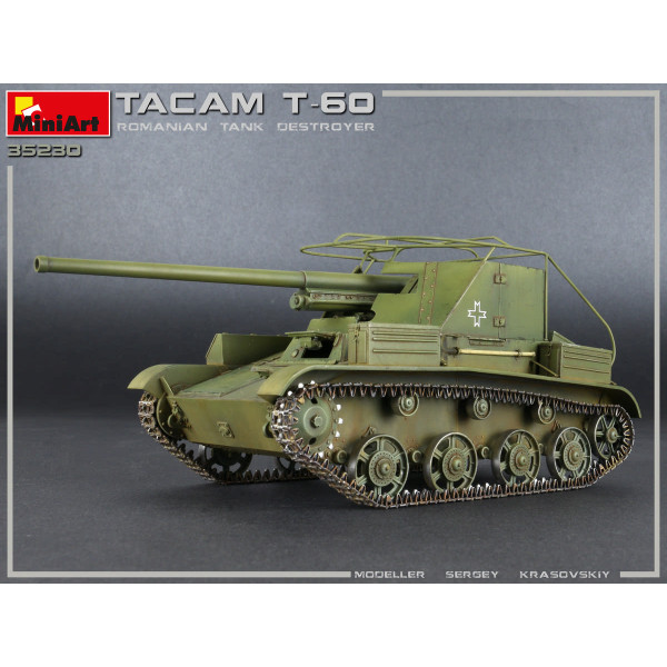 САУ TACAM T-60 румунський танк з інтер'єром 1/35 Miniart 35230