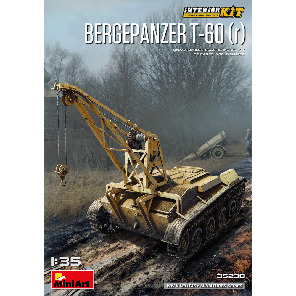 Bergepanzer T-60(r) with Interior  1/35 MiniArt 35238
