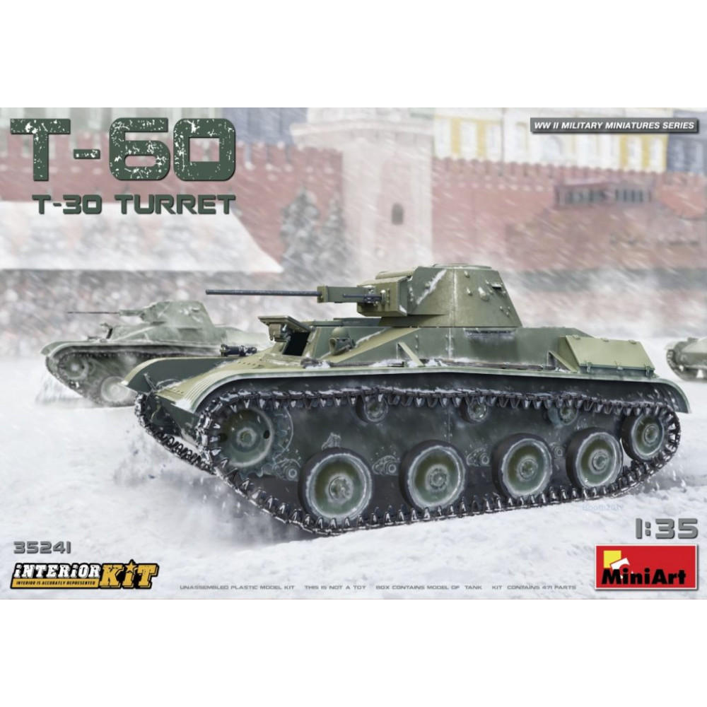 T-60 (T-30 Вежа). З інтер'єром  1/35 MiniArt 35241