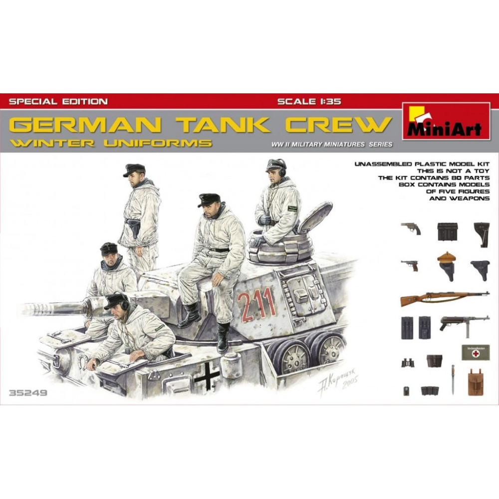 Німецький танковий екіпаж (зимовий камуфляж). Спец. випуск 1/35 MiniArt 35249