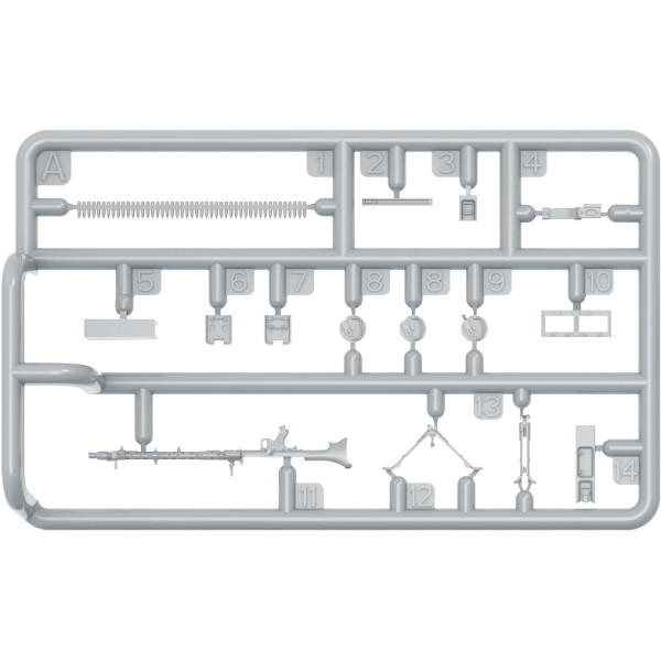 German Machineguns Set (MG-34, MG-42, ZB-53 & equipment) 1/35 MiniArt 35250