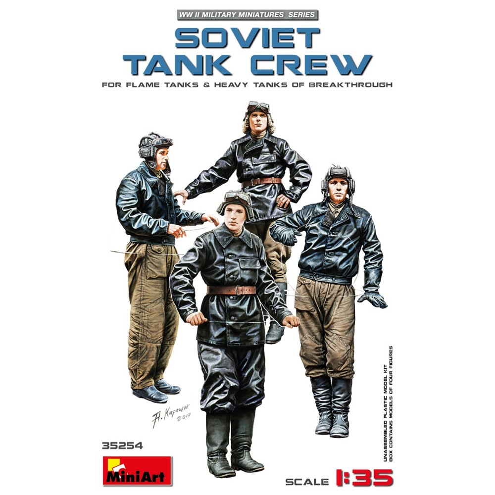 Soviet Tank Crew for Flame Tanks & Heavy Tanks of Breakthrough 1/35 MiniArt 35254