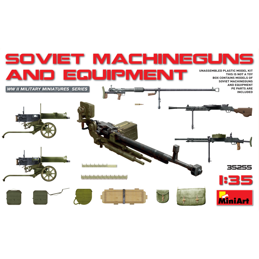 Soviet Machine Guns and Equipment 1/35 MiniArt 35255