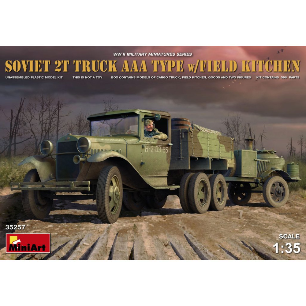 Радянський вантажівка ГАЗ-ААА з польовою кухнею 1/35 MiniArt 35257
