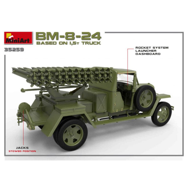 БМ-8-24 на основі вантажівки 1,5т 1/35 MiniArt 35259