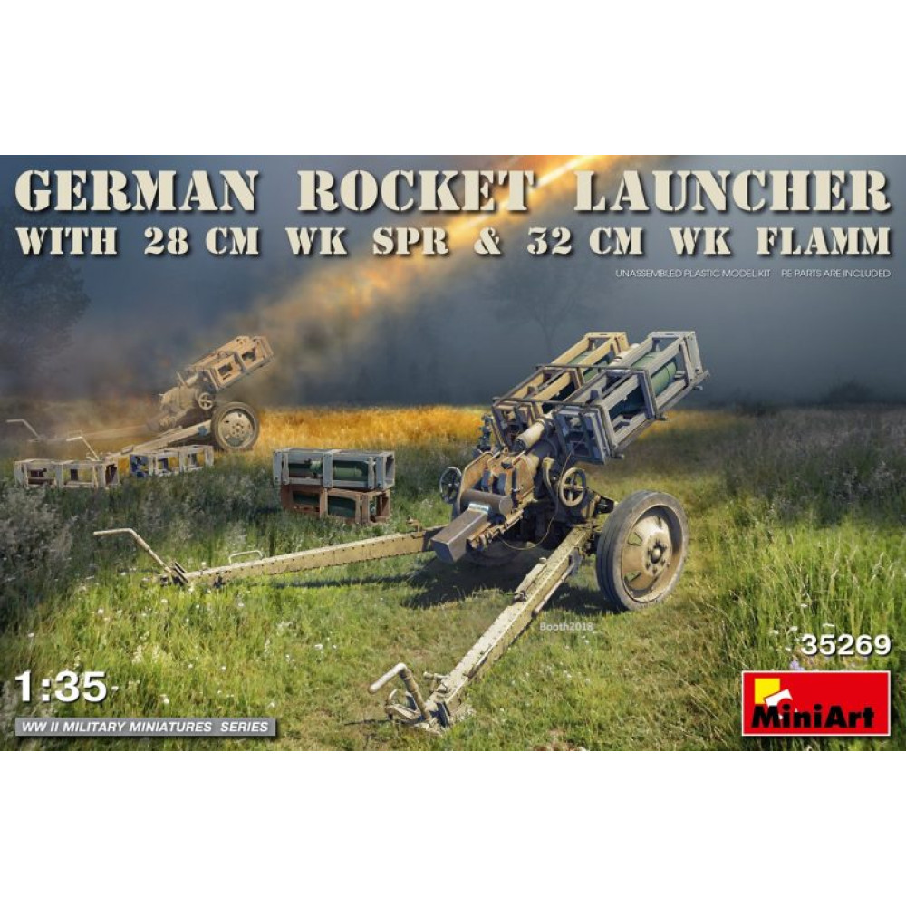 German Rocket Launcher with 28 cm WK SPR & 32 cm WK FLAMM 1/35 MiniArt 35269