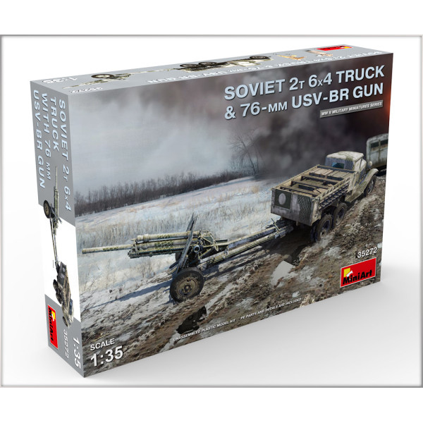 Радянська 2-х тонна вантажівка 6X4 з 76-мм УСВ-БР гармата 1/35 MiniArt 35272