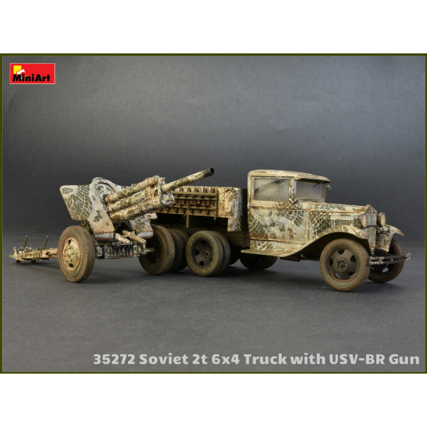 Радянська 2-х тонна вантажівка 6X4 з 76-мм УСВ-БР гармата 1/35 MiniArt 35272