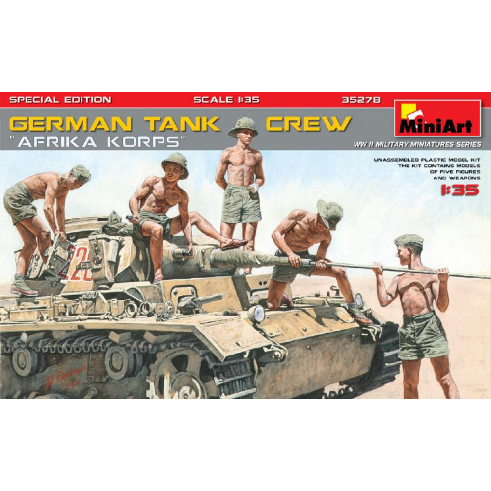 German Tank Crew Afrika Korps (Special Edition) 1/35 MiniArt 35278
