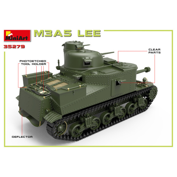 Американський середній танк M3A5 Lee  1/35 MiniArt 35279
