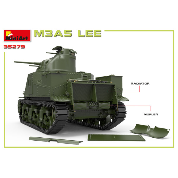 Американський середній танк M3A5 Lee  1/35 MiniArt 35279