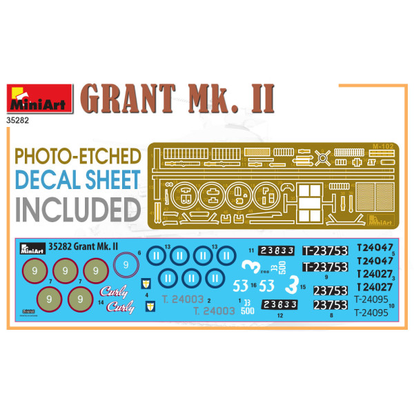 Танк GRANT Mk. II  1/35 MiniArt 35282