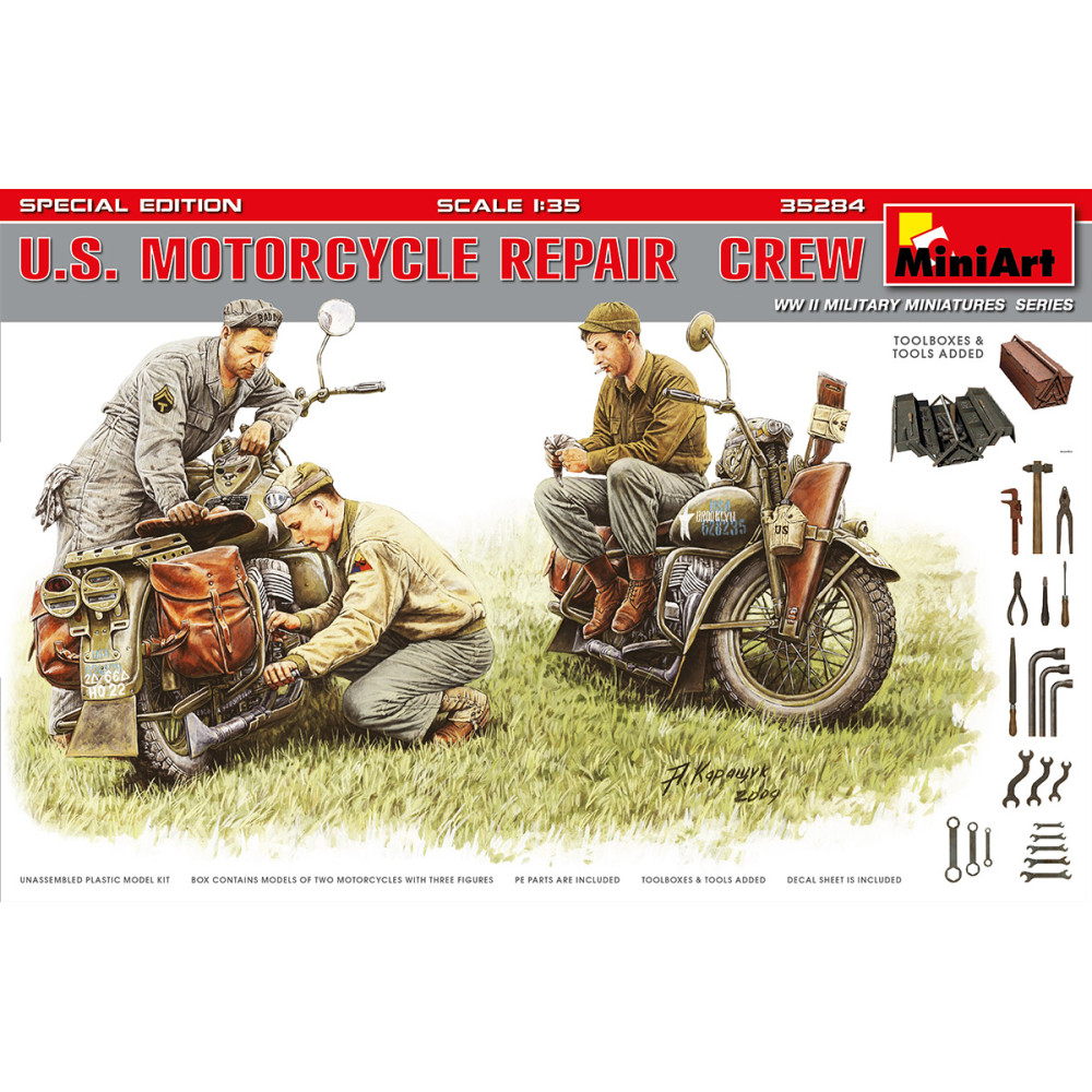 Американські мотоцикли на ремонті. спец випуск 1/35 MiniArt 35284