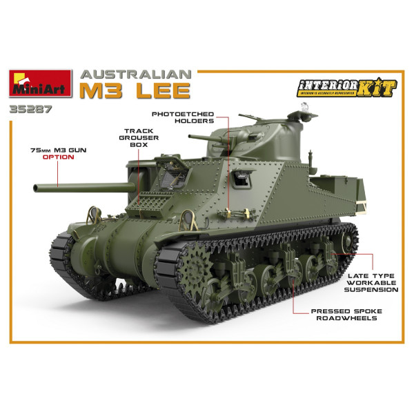 Австралійський М3 «Лі» з інтер'єром 1/35 MiniArt 35287