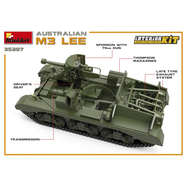 Австралійський М3 «Лі» з інтер'єром 1/35 MiniArt 35287