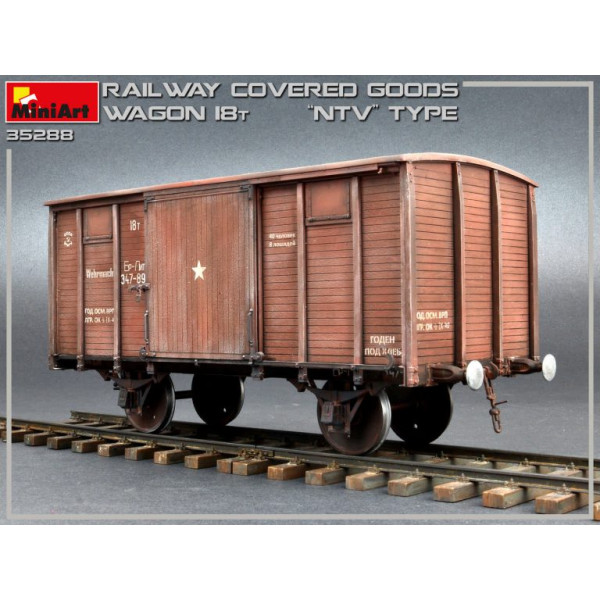 Railway Covered-Goods Wagon 18t ''NTV'' Type 1/35 MiniArt 35288
