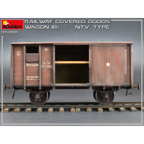Railway Covered-Goods Wagon 18t ''NTV'' Type 1/35 MiniArt 35288