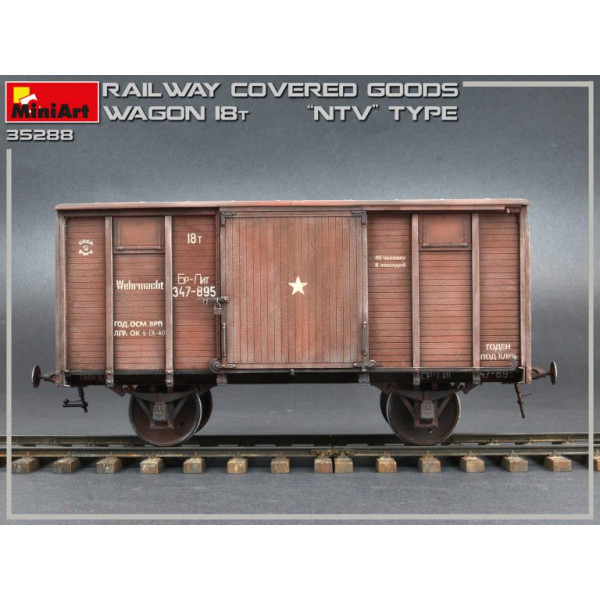 Railway Covered-Goods Wagon 18t ''NTV'' Type 1/35 MiniArt 35288