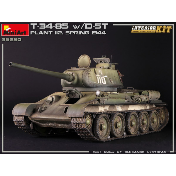 Т-34/85 з Д-5Т. Завод 112. Весна 1944 року. З Інтер'єром 1/35 MiniArt 35290