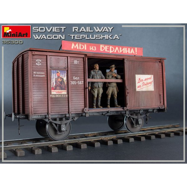 SOVIET RAILWAY WAGON “TEPLUSHKA” 1/35 MiniArt 35300