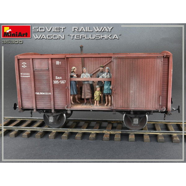 SOVIET RAILWAY WAGON “TEPLUSHKA” 1/35 MiniArt 35300