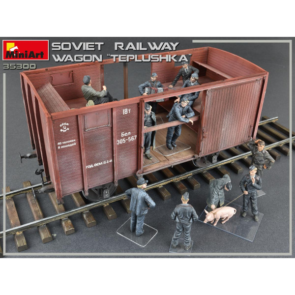 SOVIET RAILWAY WAGON “TEPLUSHKA” 1/35 MiniArt 35300
