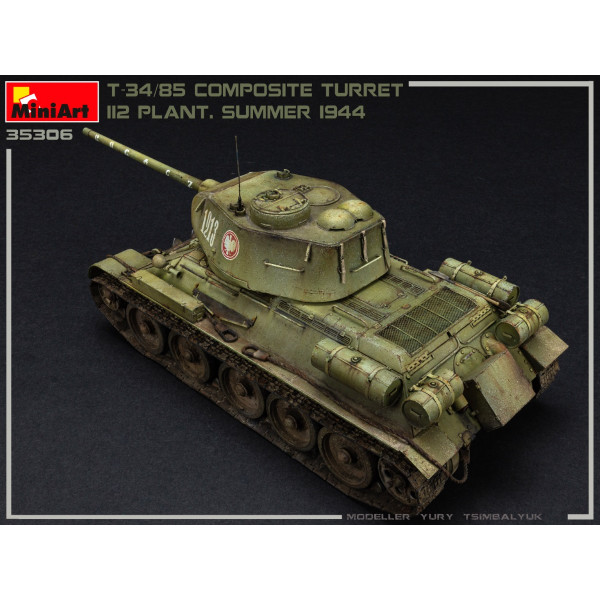  Т-34/85 Композитна вежа 112 ЗАВОД. Літо 1944 1/35 MiniArt 35306