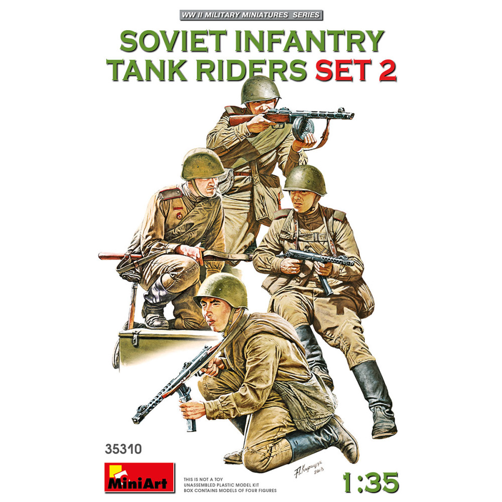 Радянські Солдати їдуть на Танку Набір # 2 1/35 MiniArt 35310